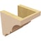 Ekena Millwork 6"W x 6"D x 6"H Wide Asheboro Rough Cedar Woodgrain TimberThane Corbel, Primed Tan CORUR06X06X06ASHRCPR - alternate 5